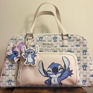Stitch Blue and Cream Travel Bag NWT